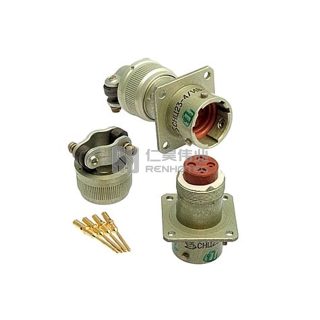 ZH23 Series Shell Size 14 4 Pin Male Socket with Straight Tail Attachment - СНЦ23-4/14В-2-В