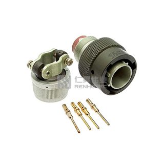 ZH23 Series Shell Size 14 4 Pin Male Plug with Straight Tail Attachment - СНЦ23-4/14В-6-В