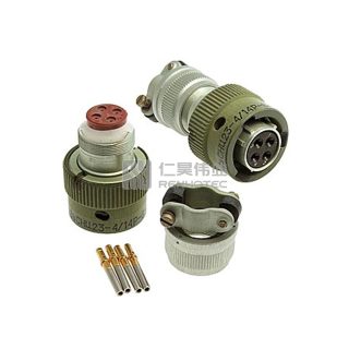 ZH23 Series Shell Size 14 4 Pin Male Plug with Straight Tail Attachment (Key Position: B) - СНЦ23-4/14В-6Б-В