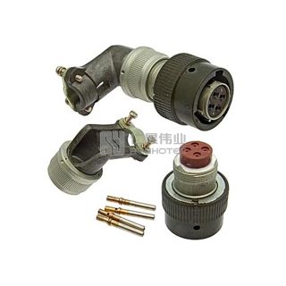 ZH23 Series Shell Size 14 4 Pin Female Plug with Angled Tail Attachment - СНЦ23-4/14Р-8-В