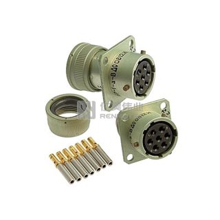 ZH23 Series Shell Size 18 7 Pin Female Socket with Simple Tail Attachment (Key Position: A) - СНЦ23-7/18Р-1А-В
