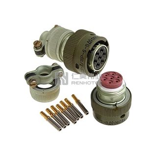 ZH23 Series Shell Size 18 7 Pin Female Plug with Straight Tail Attachment - СНЦ23-7/18Р-6-В
