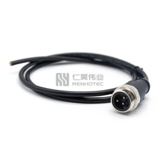 Alternative view of Mini Change 7/8"Male Single Ended Power Cable with 18AWG Cable