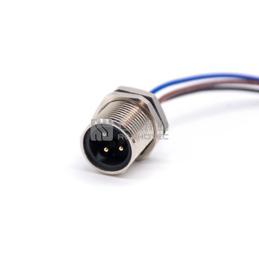 Mini Change 7/8"Socket Male Single Ended Power Cable Bulkhead Front Fastened with 18AWG Cable — изображение 4