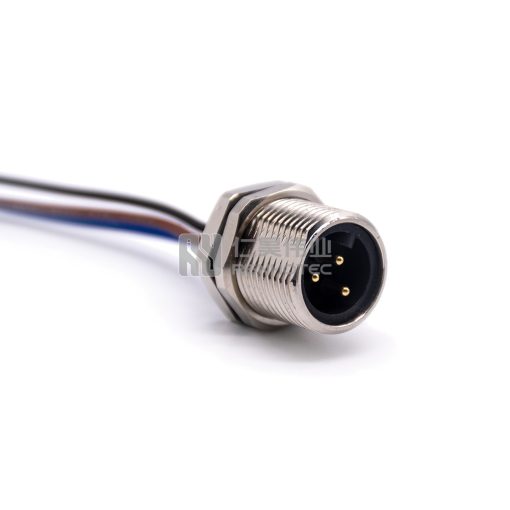 Mini Change 7/8"Socket Male Single Ended Power Cable Bulkhead Front Fastened with 18AWG Cable — изображение 3