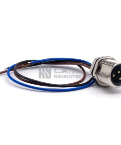 Mini Change 7/8"Socket Male Single Ended Power Cable Bulkhead Front Fastened with 18AWG Cable