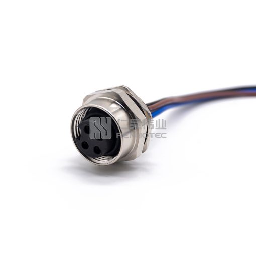 Mini Change 7/8"Socket Female Single Ended Power Cable Bulkhead Back Fastened with 18AWG Cable — изображение 7