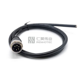 Mini Change 7/8"Male Single Ended Power Cable with 18AWG Cable