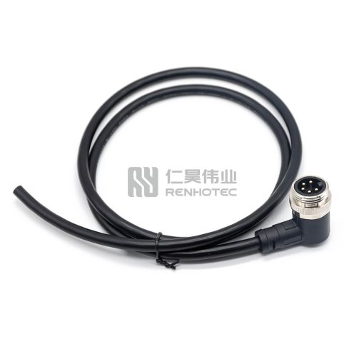 Mini Change 7/8"Male Single Ended Power Cable Right Angle with 18AWG Cable — изображение 3