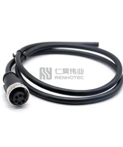 Mini Change 7/8"Female Single Ended Power Cable Right Angle with 18AWG Cable