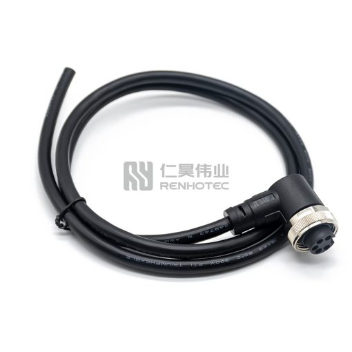 Mini Change 7/8"Right Angle Female Single Ended Power Cable with 18AWG Cable — изображение 4
