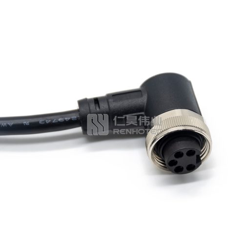 Mini Change 7/8"Right Angle Female Single Ended Power Cable with 18AWG Cable — изображение 5
