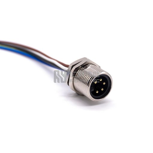 Mini Change 7/8"Socket Male Single Ended Power Cable Bulkhead Front Fastened with 18AWG Cable — изображение 5