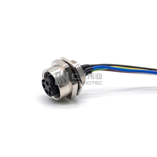 Mini Change 7/8"Socket Female Single Ended Power Cable Bulkhead Back Fastened with 18AWG Cable — изображение 5