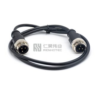 Alternative view of Mini Change 7/8"Male to Male Power Cable with 18AWG Cable