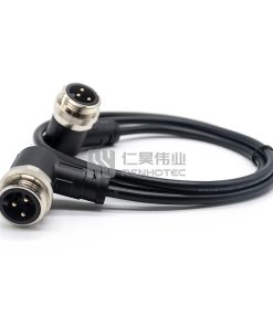 Mini Change 7/8"Male to Male Power Cable Right Angle with 18AWG Cable