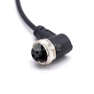 Alternative view of Mini Change 7/8"Male to Female Power Cable Right Angle with 18AWG Cable