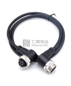 Mini Change 7/8"Male to Female Power Cable Right Angle with 18AWG Cable