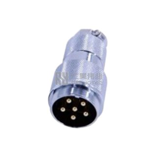 Alternative view of GX30 Butt-Joint Type Male Plug Threaded Cable Mount Solder Silver