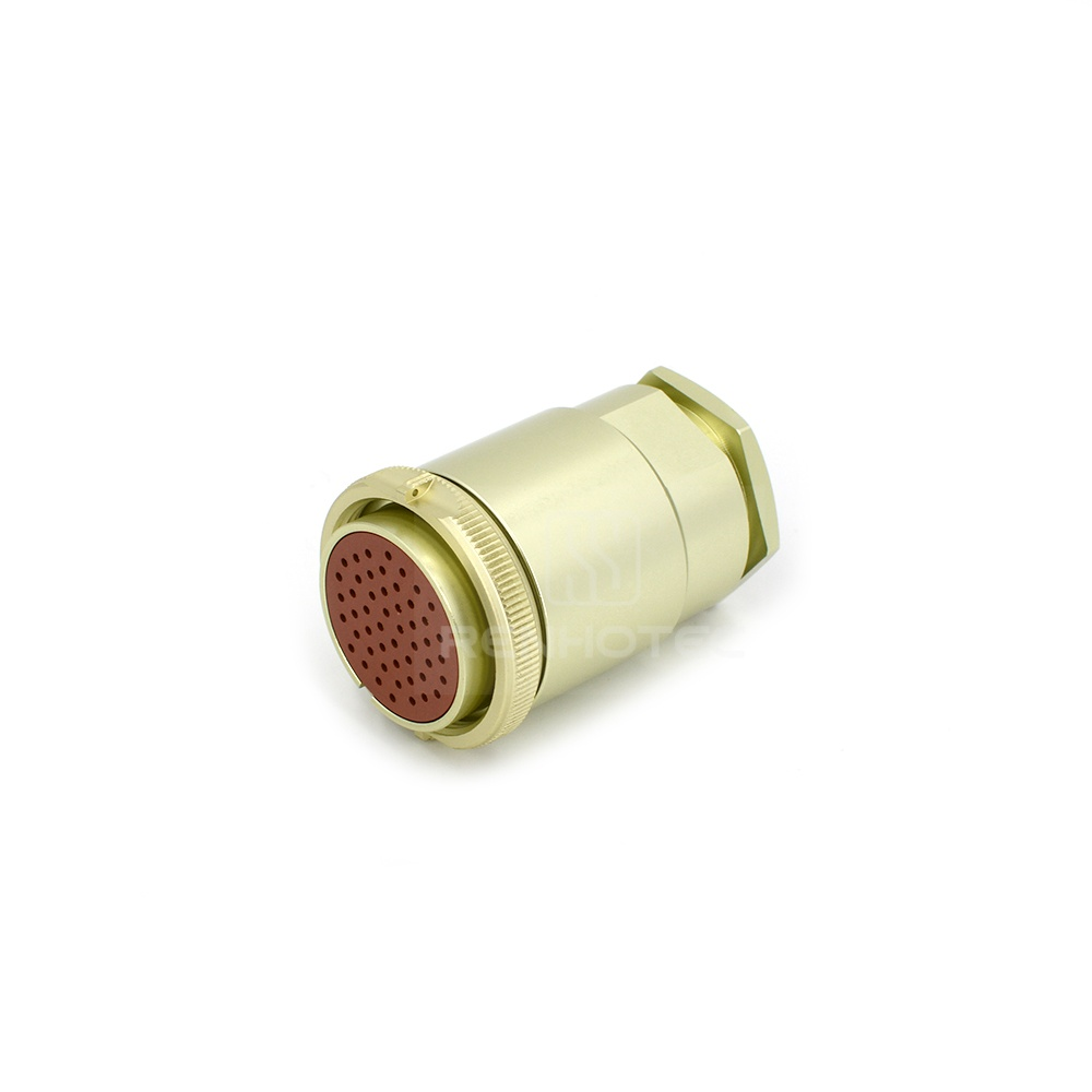 Threaded PC50TK 50 Pin Female Straight Plug Solder Cups - Image 3