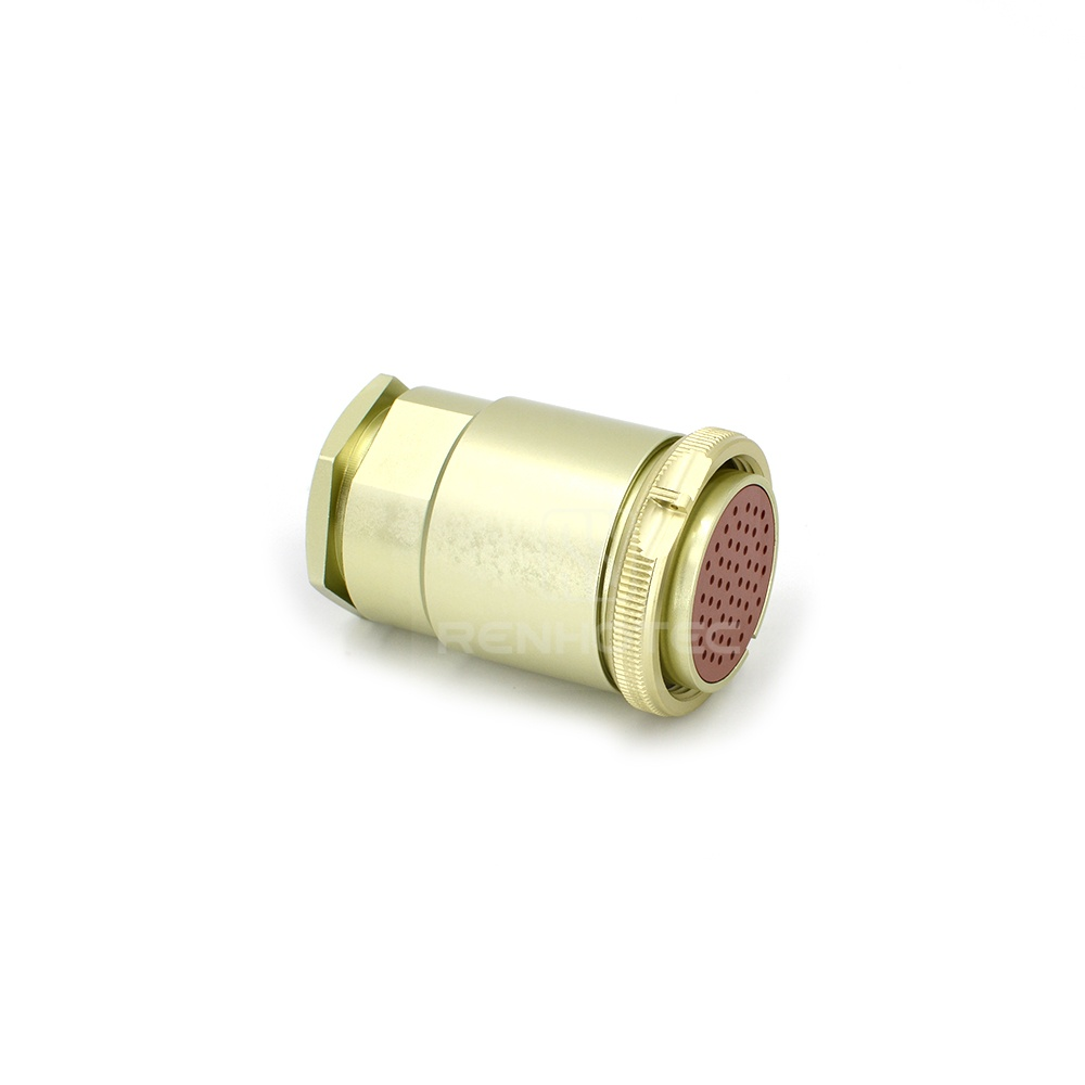 Threaded PC50TK 50 Pin Female Straight Plug Solder Cups - Image 2