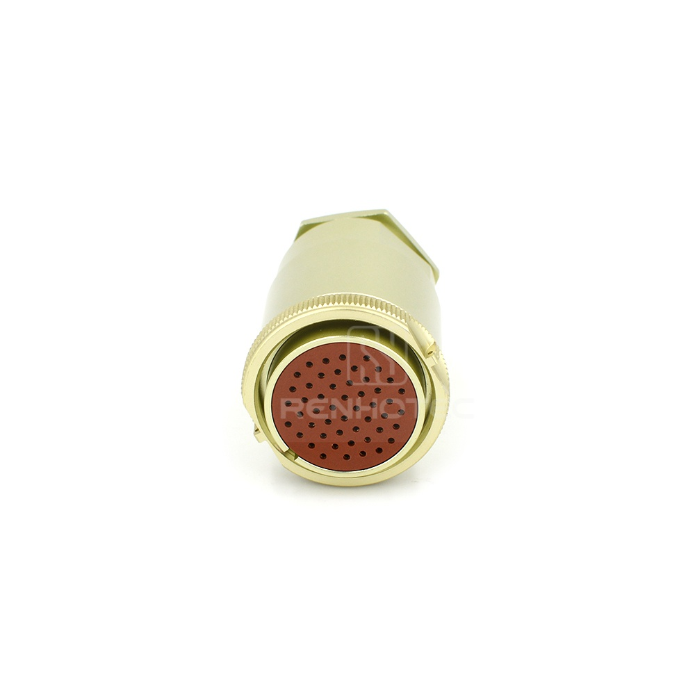 Threaded PC50TK 50 Pin Female Straight Plug Solder Cups - Image 4