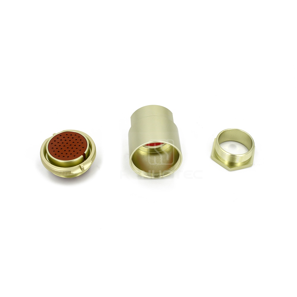 Threaded PC50TK 50 Pin Female Straight Plug Solder Cups - Image 7