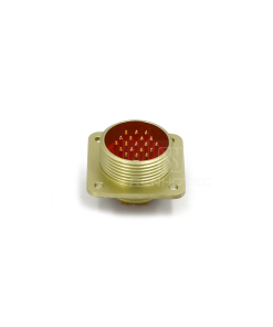 Threaded PC19ZJ 19 Pin Male Flange Socket Solder Cups