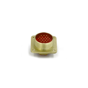 Threaded PC19ZJ 19 Pin Male Flange Socket Solder Cups