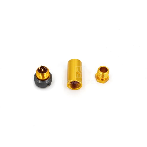 Threaded PC4TK 4 Pin Female Straight Plug Solder Cups - Image 7