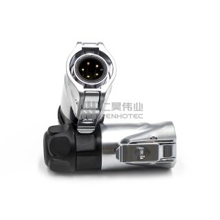 Alternative view of LP-12 Waterproof Circular Power Connector 5-Pin Plug