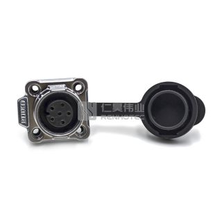 LP-12 Waterproof Circular Power Connector 6-Pin Female Socket