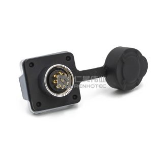 Alternative view of LP-16 Водонепроницаемый круглый разъем питания 9-контактные гнезда