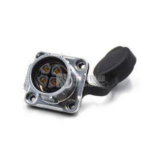 LP-20 Водонепроницаемый круглый разъем питания 4-контактные гнезда