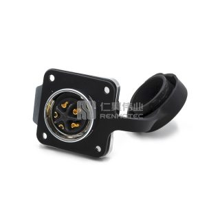 Alternative view of LP-20 Водонепроницаемый круглый разъем питания 5-контактные гнезда
