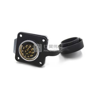 Alternative view of LP-20 Waterproof Circular Power Connector 14-Pin Female Sockets