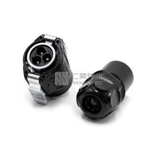 Alternative view of LP-24 Водонепроницаемый круглый разъем питания 3-контактный мужской штекер