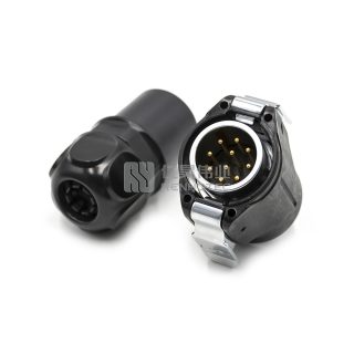 Alternative view of LP-24 Водонепроницаемый круглый разъем питания 10-контактный мужской штекер