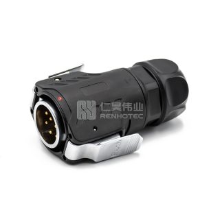 LP-24 Водонепроницаемый круглый разъем питания 10-контактный мужской штекер