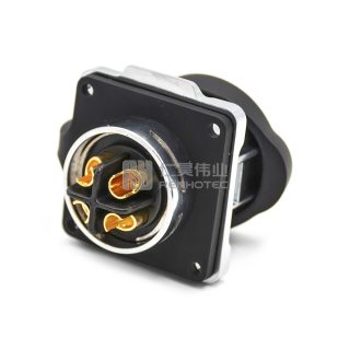 Alternative view of LP-24 Водонепроницаемый круглый разъем питания 4-контактные гнезда