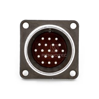 Alternative view of 2PM-27 Series 19Pin Male Panel Socket - 2РМДТ27Б19Ш5В1В