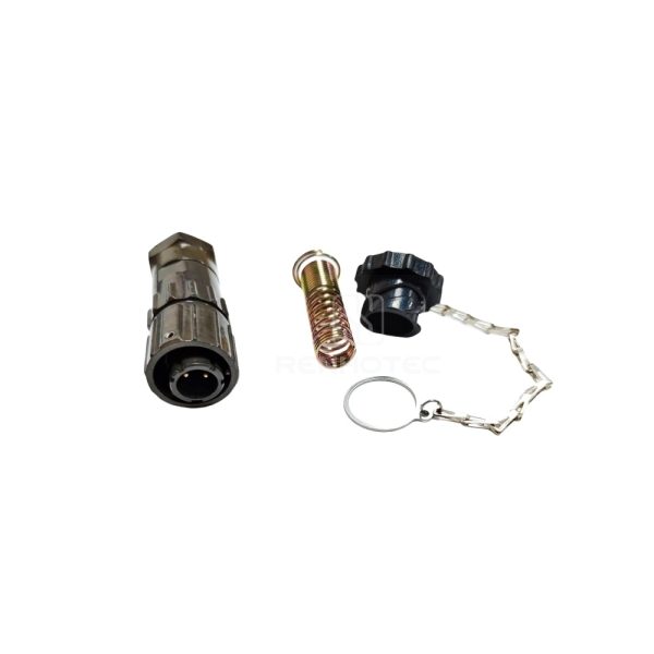 FQ14 Series 2-Pin Straight Wire Spring Male Plug — изображение 2
