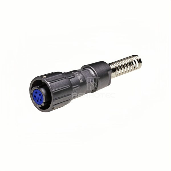 FQ14 Series 5-Pin Straight Wire Spring Female Plug