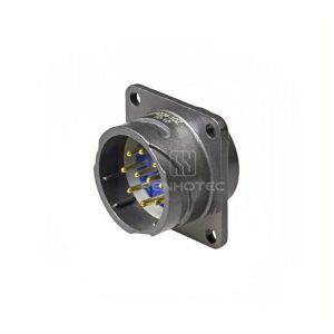 FQ24 Series 10-Pin Square Flange Male Socket