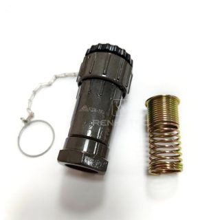 Alternative view of FQ24 Series 19-Pin Straight Wire Spring Male Plug