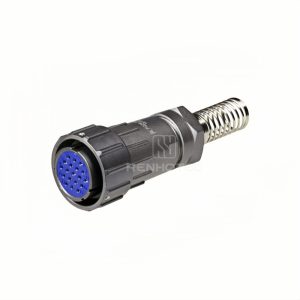 FQ24 Series 19-Pin Straight Wire Spring Female Plug