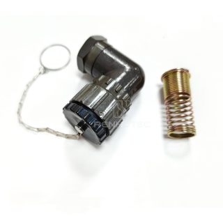 FQ24 Series 19-Pin Angled Wire Spring Male Plug