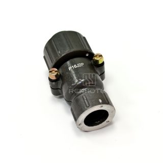 P16 Series 3-Pin Straight Male Cable Plug With Shielded Tail Attachment