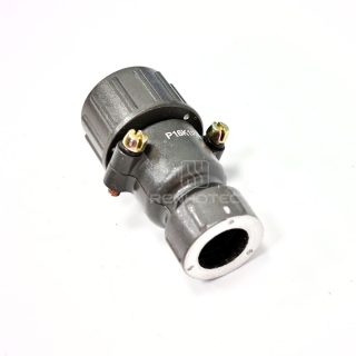 P16 Series 2-Pin Straight Female Cable Plug With Shielded Tail Attachment