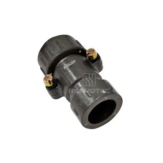 P20 Series 2-Pin Straight Male Cable Plug With Shielded Tail Attachment